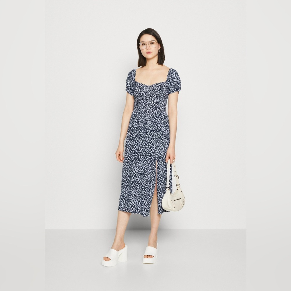 HOLLISTER Ruched Waist Midi Dress, Size XXL